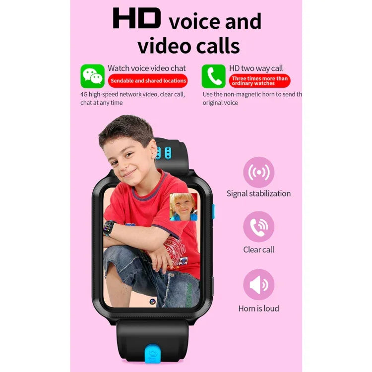 Đồng hồ điện thoại thông minh màn hình vừa vặn toàn bộ 1.54 inch H1(1+8) hai camera, Hỗ trợ thẻ SIM / định vị GPS / theo dõi hành trình thời gian thực / đo nhiệt độ