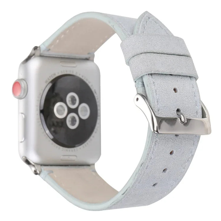 Dây Đồng Hồ Da Thật Mờ Cho Apple Watch Series 6 & SE & 5 & 4 40mm / 3 & 2 & 1 38mm, Cho Apple Watch Series 7 41mm / 6 & SE & 5 & 4 40mm / 3 & 2 & 1 38mm