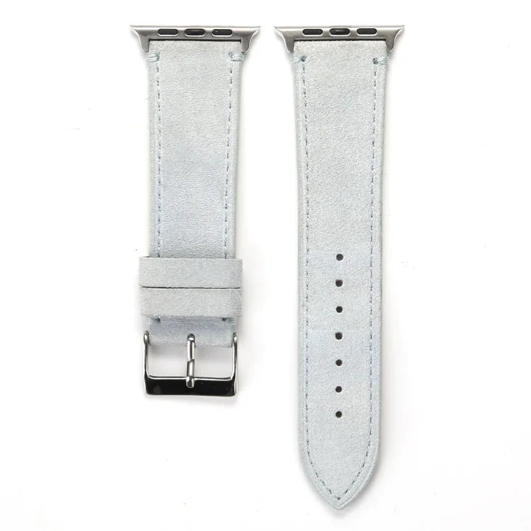 Dây Đồng Hồ Da Thật Mờ Cho Apple Watch Series 6 & SE & 5 & 4 40mm / 3 & 2 & 1 38mm, Cho Apple Watch Series 7 41mm / 6 & SE & 5 & 4 40mm / 3 & 2 & 1 38mm