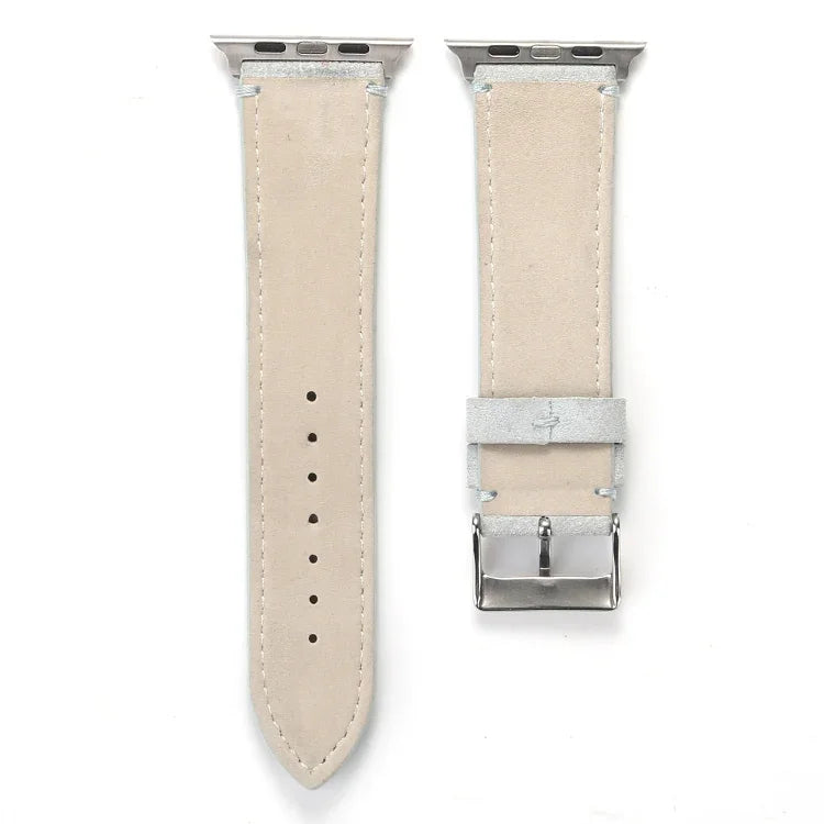 Dây Đồng Hồ Da Thật Mờ Cho Apple Watch Series 6 & SE & 5 & 4 40mm / 3 & 2 & 1 38mm, Cho Apple Watch Series 7 41mm / 6 & SE & 5 & 4 40mm / 3 & 2 & 1 38mm