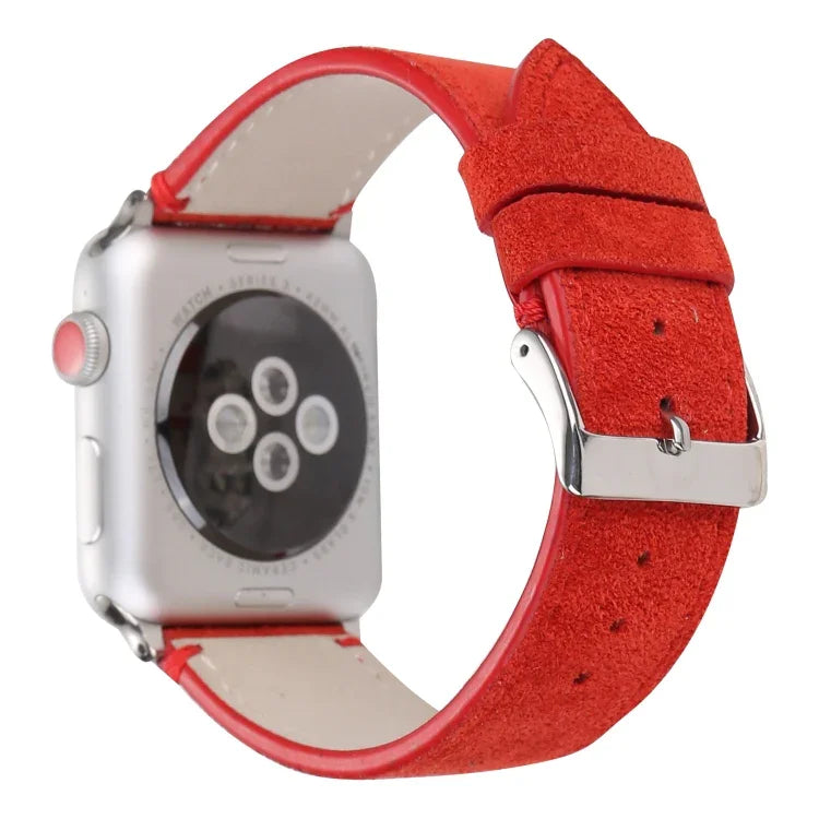 Dây Đồng Hồ Da Thật Mờ Cho Apple Watch Series 6 & SE & 5 & 4 40mm / 3 & 2 & 1 38mm, Cho Apple Watch Series 7 41mm / 6 & SE & 5 & 4 40mm / 3 & 2 & 1 38mm