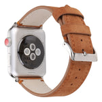 Dây Đồng Hồ Da Thật Mờ Cho Apple Watch Series 6 & SE & 5 & 4 44mm / 3 & 2 & 1 42mm, Cho Apple Watch Series 7 45mm / 6 & SE & 5 & 4 44mm / 3 & 2 & 1 42mm