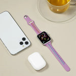 Dây đồng hồ silicone cầu vồng cho Apple Watch Series 6 & SE & 5 & 4 40mm / 3 & 2 & 1 38mm, cho Apple Watch Series 7 41mm / 6 & SE & 5 & 4 40mm / 3 & 2 & 1 38mm, cho Apple Watch Series 8&7 41mm / SE 2&6&SE&5&4 40mm / 3&2&1 38mm