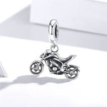 Mặt dây chuyền xe máy bạc S925 tự làm vòng tay dây chuyền, xe máy