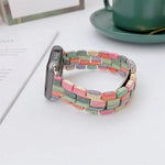 Dây đồng hồ đan hạt gỗ cho Apple Watch Series 6 & SE & 5 & 4 44mm / 3 & 2 & 1 42mm, cho Apple Watch Ultra 49mm / Series 8&7 45mm / SE 2&6&SE&5&4 44mm / 3&2&1 42mm