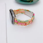 Dây đồng hồ đan hạt gỗ cho Apple Watch Series 6 & SE & 5 & 4 44mm / 3 & 2 & 1 42mm, cho Apple Watch Ultra 49mm / Series 8&7 45mm / SE 2&6&SE&5&4 44mm / 3&2&1 42mm