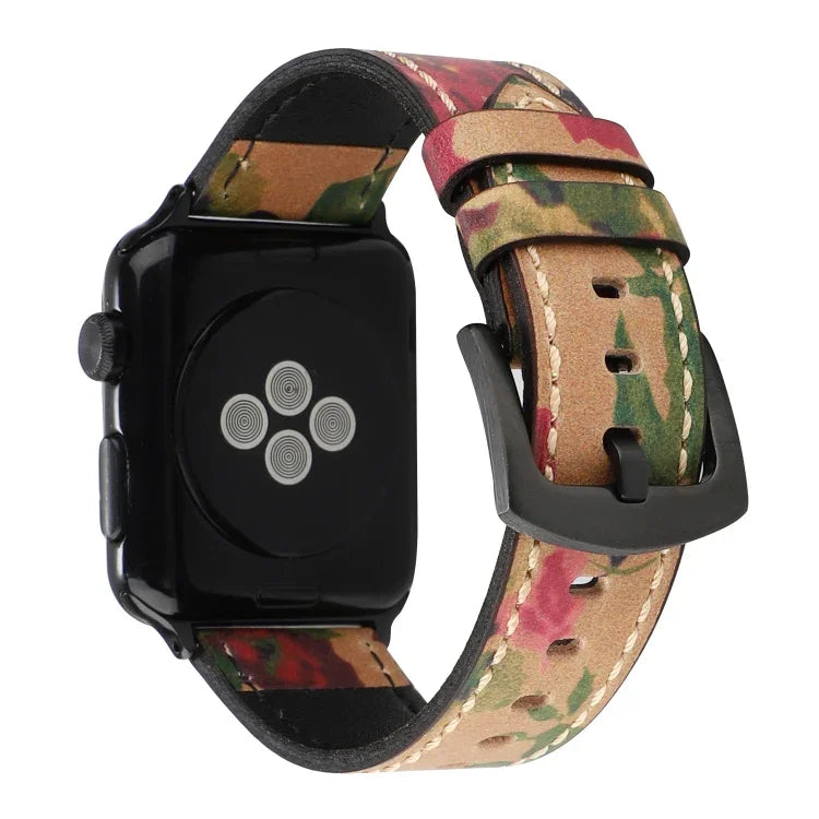 Dây đồng hồ da bò thật lớp đầu cổ điển cho Apple Watch Series 6 & SE & 5 & 4 44mm / 3 & 2 & 1 42mm, cho Apple Watch Series 7 45mm / 6 & SE & 5 & 4 44mm / 3 & 2 & 1 42mm