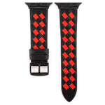 Dây Đeo Da Thật Họa Tiết Dệt, Cho Apple Watch Series 8&7 41mm / SE 2&6&SE&5&4 40mm / 3&2&1 38mm, Cho Apple Watch Series 7 41mm / 6 & SE & 5 & 4 40mm / 3 & 2 & 1 38mm, Cho Apple Watch Series 7 45mm / 6 & SE & 5 & 4 44mm / 3 & 2 & 1 42mm