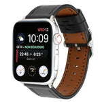Dây Đeo Da Thật Kiểu Khóa Hiện Đại, Cho Apple Watch Series 7 41mm / 6 & SE & 5 & 4 40mm / 3 & 2 & 1 38mm, Cho Apple Watch Series 7 45mm / 6 & SE & 5 & 4 44mm / 3 & 2 & 1 42mm
