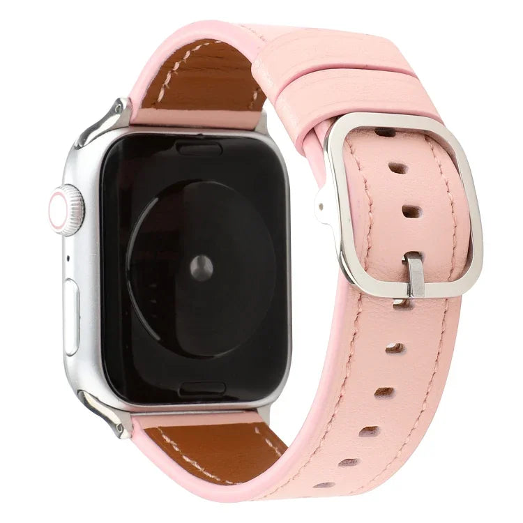 Dây Đeo Da Thật Kiểu Khóa Hiện Đại, Cho Apple Watch Series 7 41mm / 6 & SE & 5 & 4 40mm / 3 & 2 & 1 38mm, Cho Apple Watch Series 7 45mm / 6 & SE & 5 & 4 44mm / 3 & 2 & 1 42mm