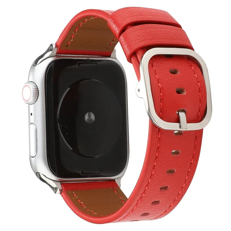 Dây Đeo Da Thật Kiểu Khóa Hiện Đại, Cho Apple Watch Series 7 41mm / 6 & SE & 5 & 4 40mm / 3 & 2 & 1 38mm, Cho Apple Watch Series 7 45mm / 6 & SE & 5 & 4 44mm / 3 & 2 & 1 42mm