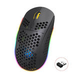 Chuột chơi game không dây HXSJ T90 RGB có ba chế độ ánh sáng