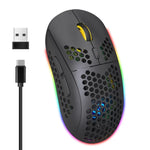 Chuột chơi game không dây HXSJ T90 RGB có ba chế độ ánh sáng