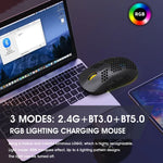 Chuột chơi game không dây HXSJ T90 RGB có ba chế độ ánh sáng