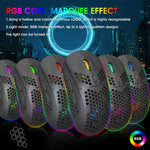 Chuột chơi game không dây HXSJ T90 RGB có ba chế độ ánh sáng