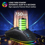 Chuột chơi game không dây HXSJ T90 RGB có ba chế độ ánh sáng