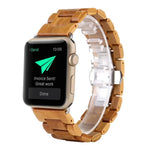 Dây đeo thay thế bằng gỗ cho Apple Watch Series 7 41mm / & 6 & SE & 5 & 4 40mm, cho Apple Watch Series 7 45mm / & 6 & SE & 5 & 4 44mm