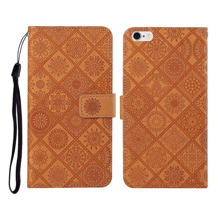 Ethnic Style Embossed Pattern Horizontal Flip Leather Case with Holder & Card Slots & Wallet & Lanyard, For iPhone 6, For iPhone 6 Plus, For iPhone 8 Plus / 7 Plus, For iPhone 11, For iPhone 11 Pro, For iPhone 11 Pro Max