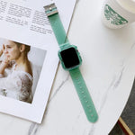 Dây đồng hồ TPU trong suốt màu kẹo cho Apple Watch Series 6 & SE & 5 & 4 40mm, cho Apple Watch Series 7 41mm / & 6 & SE & 5 & 4 40mm