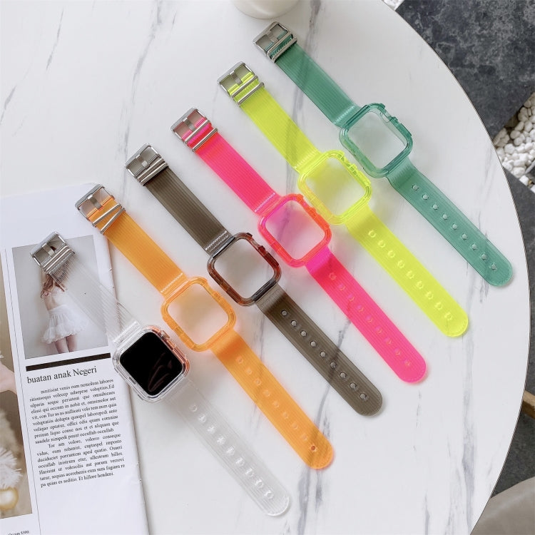 Dây đồng hồ TPU trong suốt màu kẹo cho Apple Watch Series 6 & SE & 5 & 4 44mm, cho Apple Watch Series 7 45mm / & 6 & SE & 5 & 4 44mm
