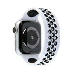 Dây đồng hồ silicone co giãn cho Apple Watch Series 6 & SE & 5 & 4 40mm / 3 & 2 & 1 38mm, Chiều dài: 160mm, 160mm (Trắng Đen), 160mm (Đen), 160mm (Đen Vàng), 160mm (Đen Xám), 160mm (Đỏ Đen), 160mm (Đen Trắng), 160mm (Đen Đỏ)