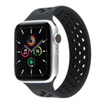 Dây đồng hồ silicone co giãn cho Apple Watch Series 6 & SE & 5 & 4 40mm / 3 & 2 & 1 38mm, Chiều dài: 160mm, 160mm (Trắng Đen), 160mm (Đen), 160mm (Đen Vàng), 160mm (Đen Xám), 160mm (Đỏ Đen), 160mm (Đen Trắng), 160mm (Đen Đỏ)