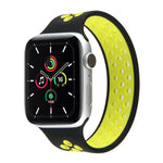 Dây đồng hồ silicone co giãn cho Apple Watch Series 6 & SE & 5 & 4 40mm / 3 & 2 & 1 38mm, Chiều dài: 160mm, 160mm (Trắng Đen), 160mm (Đen), 160mm (Đen Vàng), 160mm (Đen Xám), 160mm (Đỏ Đen), 160mm (Đen Trắng), 160mm (Đen Đỏ)