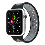 Dây đồng hồ silicone co giãn cho Apple Watch Series 6 & SE & 5 & 4 40mm / 3 & 2 & 1 38mm, Chiều dài: 160mm, 160mm (Trắng Đen), 160mm (Đen), 160mm (Đen Vàng), 160mm (Đen Xám), 160mm (Đỏ Đen), 160mm (Đen Trắng), 160mm (Đen Đỏ)