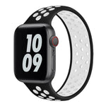 Dây đồng hồ silicone co giãn cho Apple Watch Series 6 & SE & 5 & 4 40mm / 3 & 2 & 1 38mm, Chiều dài: 160mm, 160mm (Trắng Đen), 160mm (Đen), 160mm (Đen Vàng), 160mm (Đen Xám), 160mm (Đỏ Đen), 160mm (Đen Trắng), 160mm (Đen Đỏ)