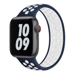 Dây đồng hồ silicone co giãn cho Apple Watch Series 6 & SE & 5 & 4 40mm / 3 & 2 & 1 38mm, Chiều dài: 160mm, 160mm (Trắng Đen), 160mm (Đen), 160mm (Đen Vàng), 160mm (Đen Xám), 160mm (Đỏ Đen), 160mm (Đen Trắng), 160mm (Đen Đỏ)