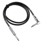 Cáp âm thanh guitar điện TC048SL đầu cắm 6.35mm thẳng sang đầu gập, dài 1.8m, 3m, 6m, 10m