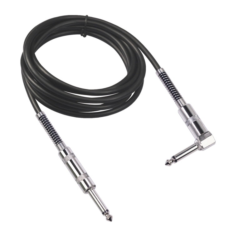 Cáp âm thanh guitar điện TC048SL đầu cắm 6.35mm thẳng sang đầu gập, dài 1.8m, 3m, 6m, 10m