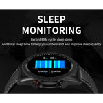 Đồng hồ thông minh chống nước IP67 màn hình màu IPS 1.28 inch M98, Hỗ trợ theo dõi giấc ngủ / đo nhịp tim / gọi Bluetooth, Kiểu: Dây da, Dây da (Bạc), Dây da (Đen)
