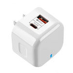 Bộ sạc du lịch 20W PD + QC 3.0 hai cổng, phích cắm US, phích cắm EU, phích cắm UK