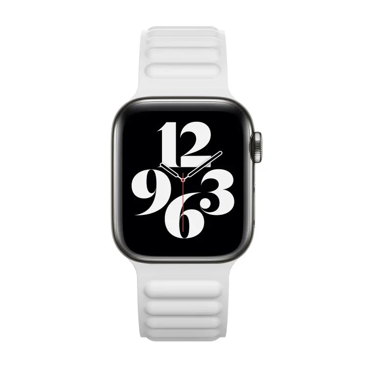 Dây đồng hồ dây xích silicone khóa nam châm cho Apple Watch Series 6 & SE & 5 & 4 40mm / 3 & 2 & 1 38mm, cho Apple Watch Series 7 41mm / 6 & SE & 5 & 4 40mm / 3 & 2 & 1 38mm