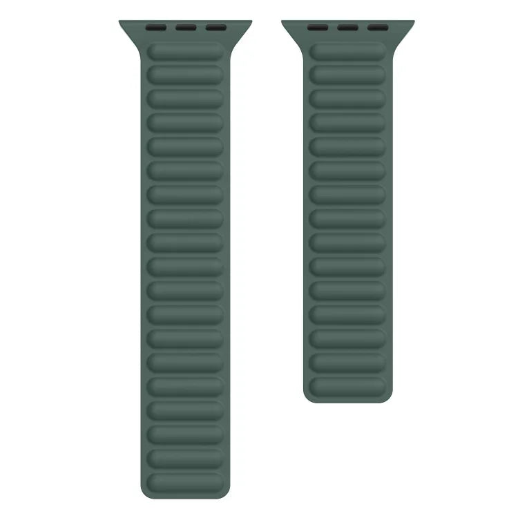 Dây đồng hồ dây xích silicone khóa nam châm cho Apple Watch Series 6 & SE & 5 & 4 40mm / 3 & 2 & 1 38mm, cho Apple Watch Series 7 41mm / 6 & SE & 5 & 4 40mm / 3 & 2 & 1 38mm