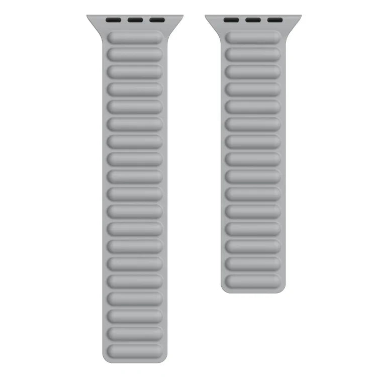 Dây đồng hồ dây xích silicone khóa nam châm cho Apple Watch Series 6 & SE & 5 & 4 40mm / 3 & 2 & 1 38mm, cho Apple Watch Series 7 41mm / 6 & SE & 5 & 4 40mm / 3 & 2 & 1 38mm
