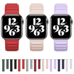 Dây đồng hồ dây xích silicone khóa nam châm cho Apple Watch Series 6 & SE & 5 & 4 40mm / 3 & 2 & 1 38mm, cho Apple Watch Series 7 41mm / 6 & SE & 5 & 4 40mm / 3 & 2 & 1 38mm