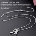 Dây chuyền mặt chữ cái tiếng Anh thời trang nữ bạc Sterling S925, C, H, K, M