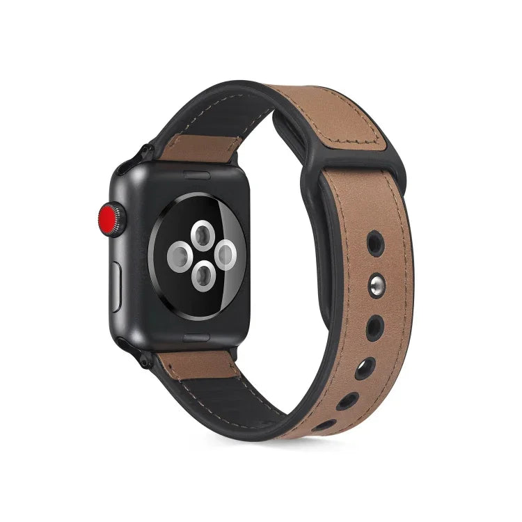 Dây đồng hồ TPU da dán cho Apple Watch Series 6 & SE & 5 & 4 44mm / 3 & 2 & 1 42mm