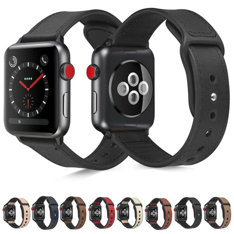Dây đồng hồ TPU da dán cho Apple Watch Series 6 & SE & 5 & 4 44mm / 3 & 2 & 1 42mm