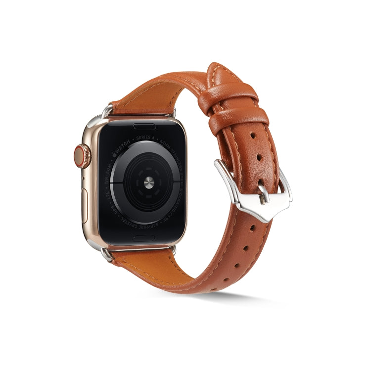 Dây đồng hồ da thật cho Apple Watch Series 6 & SE & 5 & 4 44mm / 3 & 2 & 1 42mm, cho Apple Watch Series 7 45mm / 6 & SE & 5 & 4 44mm / 3 & 2 & 1 42mm, cho Apple Watch Ultra 49mm / Series 8&7 45mm / SE 2&6&SE&5&4 44mm / 3&2&1 42mm