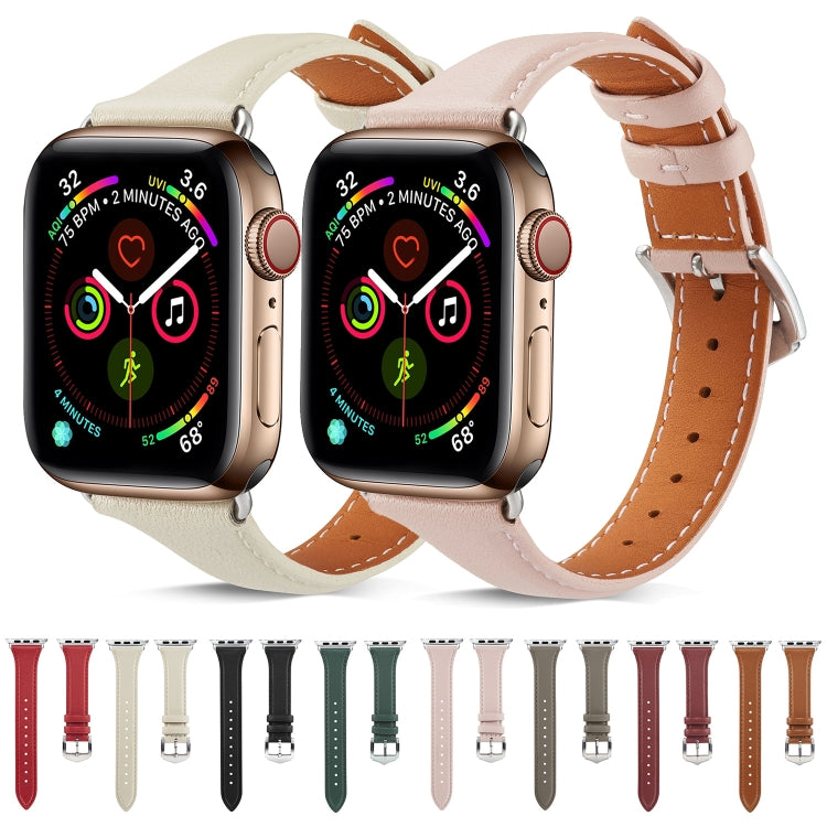 Dây đồng hồ da thật cho Apple Watch Series 6 & SE & 5 & 4 44mm / 3 & 2 & 1 42mm, cho Apple Watch Series 7 45mm / 6 & SE & 5 & 4 44mm / 3 & 2 & 1 42mm, cho Apple Watch Ultra 49mm / Series 8&7 45mm / SE 2&6&SE&5&4 44mm / 3&2&1 42mm