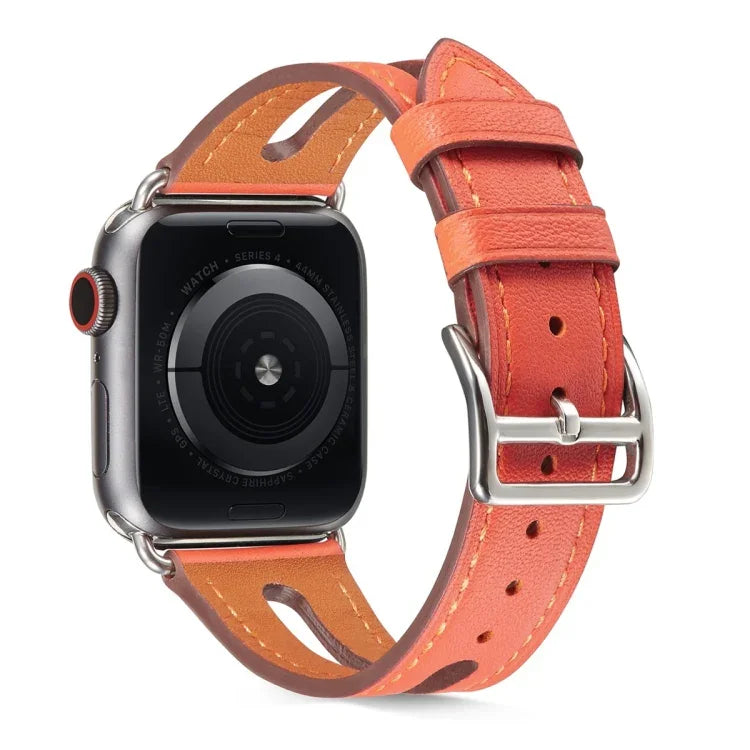 Dây đồng hồ da thuộc hạng nhất cho Apple Watch Series 6 & SE & 5 & 4 44mm / 3 & 2 & 1 42mm