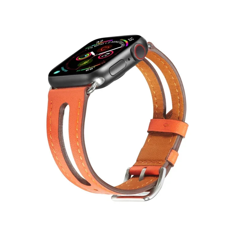 Dây đồng hồ da thuộc hạng nhất cho Apple Watch Series 6 & SE & 5 & 4 44mm / 3 & 2 & 1 42mm