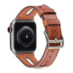 Dây đồng hồ da thuộc hạng nhất cho Apple Watch Series 6 & SE & 5 & 4 44mm / 3 & 2 & 1 42mm