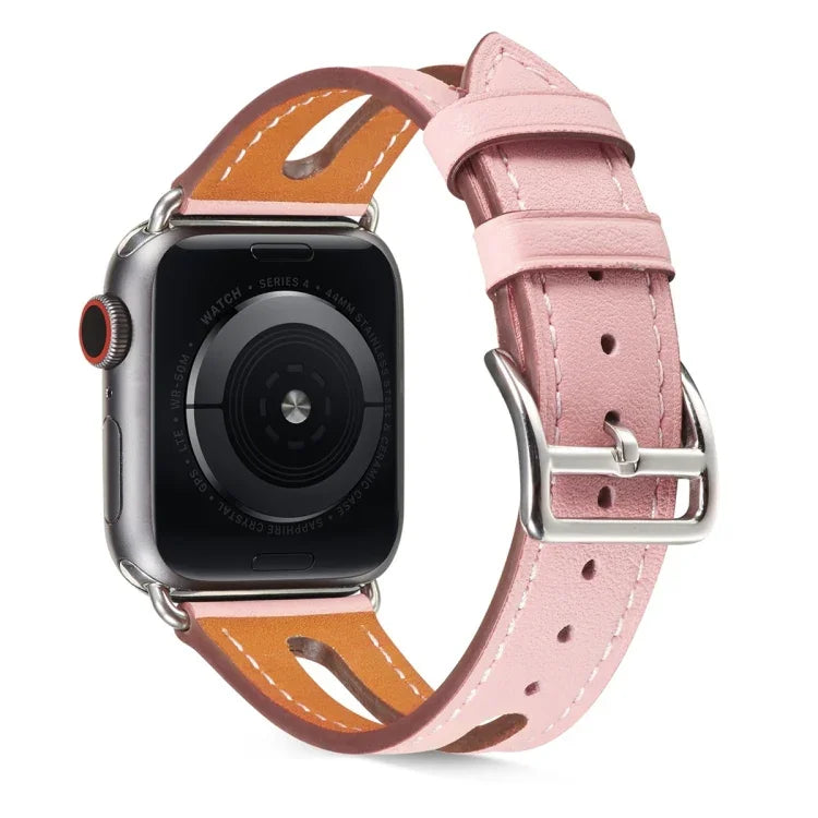 Dây đồng hồ da thuộc hạng nhất cho Apple Watch Series 6 & SE & 5 & 4 44mm / 3 & 2 & 1 42mm
