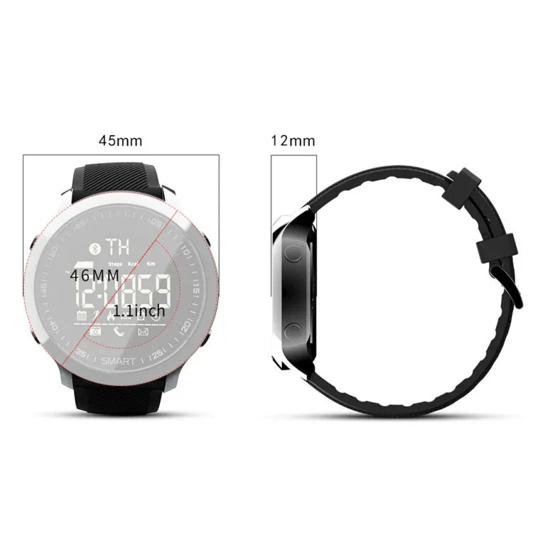 Đồng hồ thông minh Lokmat MK18 màn hình tròn 1.1 inch IP68 chống nước, Hỗ trợ nhắc thông tin / điều khiển camera từ xa / theo dõi chuyển động đi bộ