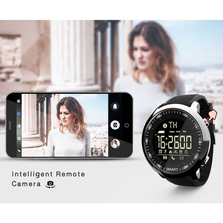Đồng hồ thông minh Lokmat MK18 màn hình tròn 1.1 inch IP68 chống nước, Hỗ trợ nhắc thông tin / điều khiển camera từ xa / theo dõi chuyển động đi bộ