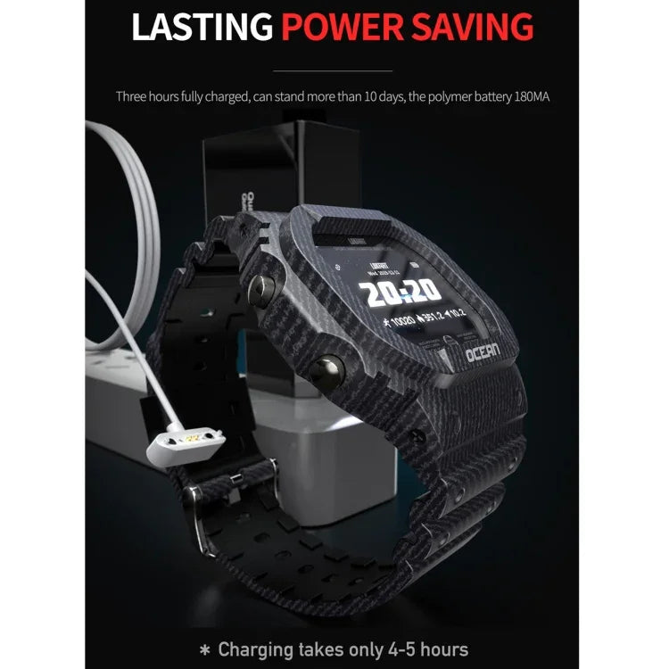 Đồng hồ thông minh Lokmat OCEAN màn hình cảm ứng TFT 1.14 inch IP68 chống nước, Hỗ trợ nhắc thông tin / theo dõi giấc ngủ / ghi chép thể thao